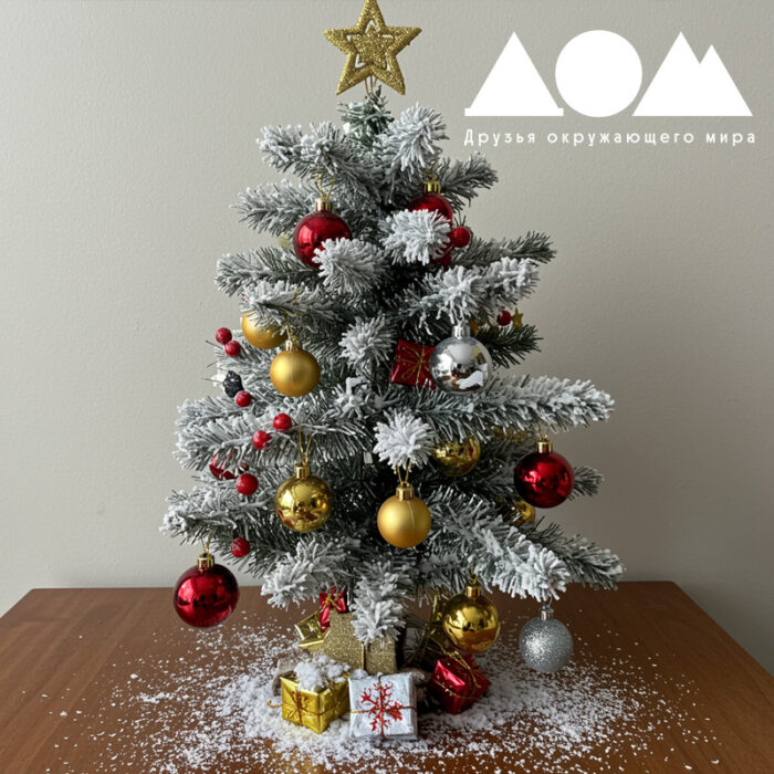 Ёлочка из веток